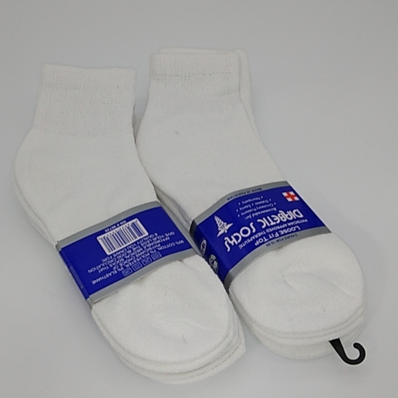 Rodex Underwear & Socks Diabetic Ankle Socks Loose Fit Top 6 Pairs